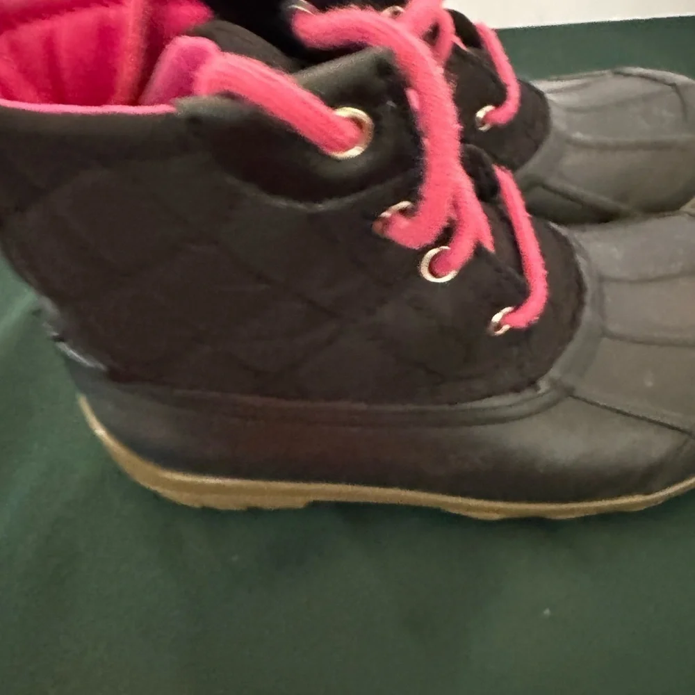 Pink and Black “Port Boots “ Size 13M